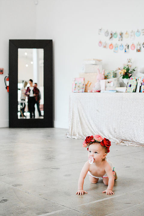 Baby Girls Birthday party at Engaged Asheville