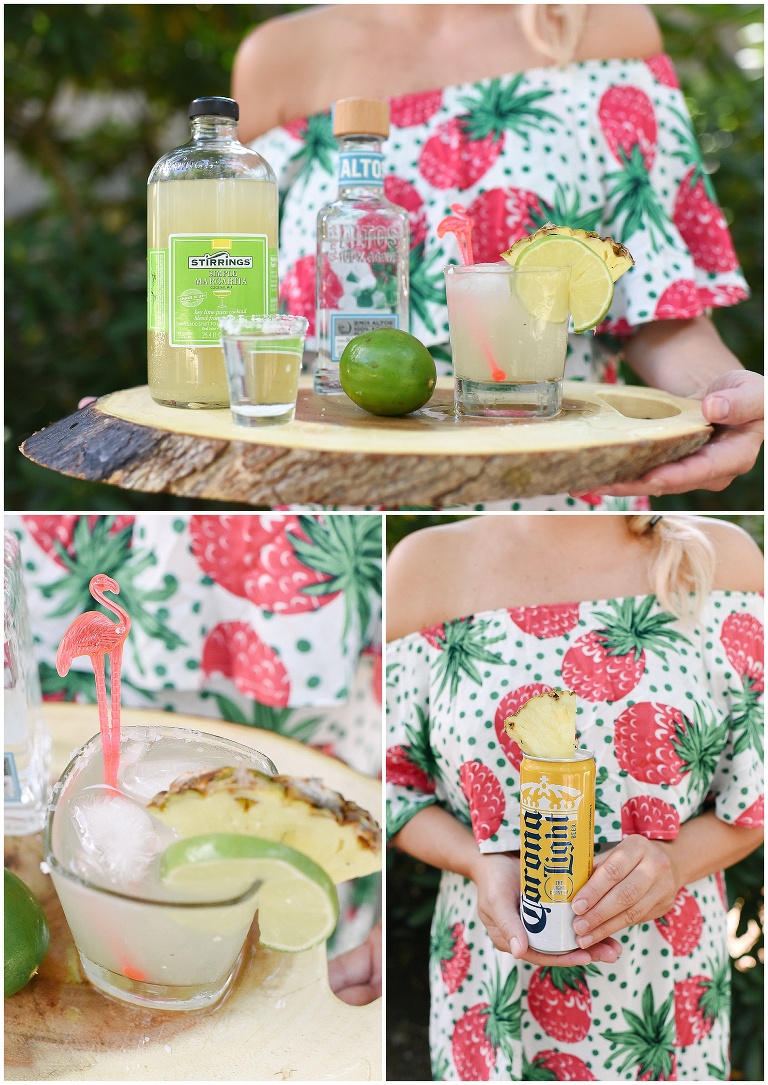 Drinks for the parents at first birthday party.