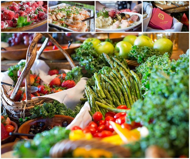 Yummy spread of food at Betty's Creek Vineyard