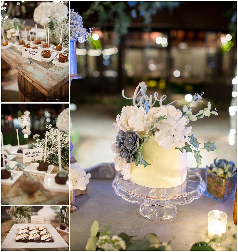 Yummy cake and treats at Biltmore Estate Wedding