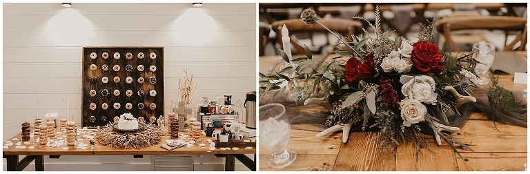 Reception Details, donut wall 